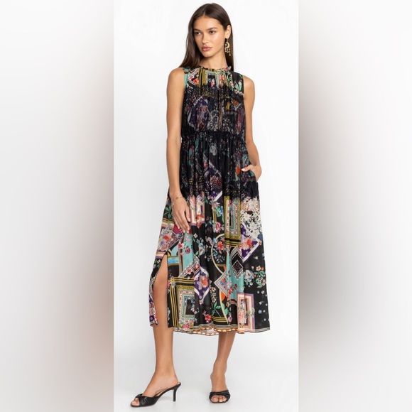 Johnny Was Elderberry Dress Sz L - Picture 1 of 9